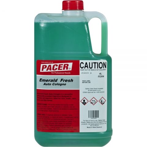 PACFEM4 Pacer Emerald Fresh Auto Cologne 4 Ltr