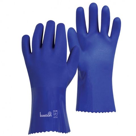 Bastion PVC Blue Gloves 300mm Size 10 XL
