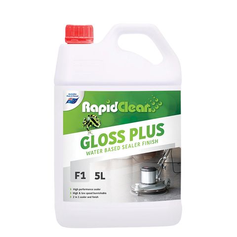 RapidClean Gloss Plus Water Based Floor Sealer Finisher 5L