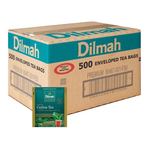 Dilmah Tea Bags Premium Tagged Foil Enveloped 500ctn