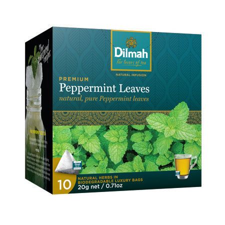RH81488 Dilmah Tea Bags Peppermint Infusion Foil Enveloped 100 units per pk