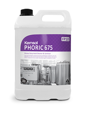 FK-PHORIC05 Kemsol Phoric 675 Low Foaming Acid Cleaner 5 Ltr