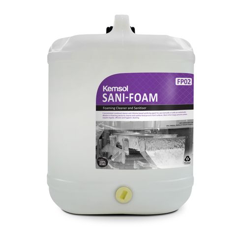 FK-SANIF20 Kemsol Sani-Foam Foaming Cleaner Sanitiser 20 Ltr