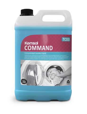 FK-COMLAU20 Kemsol Command Liquid Laundry Detergent 20 Ltr