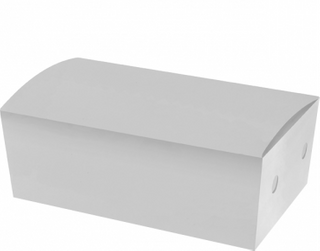 MPM  Large Snack Box Plain White Bulk 250 units per ctn 195x115x68mm