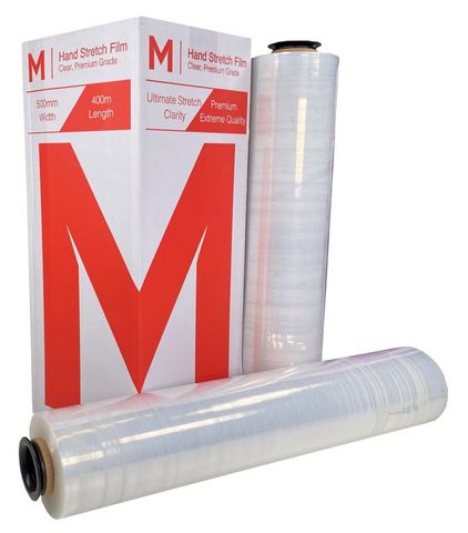 M Premium Hand Stretch Film Pallet Wrap 500mmx400m 17mu