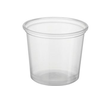 Container Round Plastic PP Dessert Clear 150ml