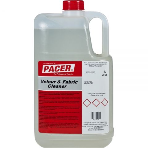 PACVFC4 Pacer Velour & Fabric Cleaner 4 Ltr