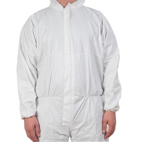 FAB2503XL Pomona Disposable Coveralls / Overalls White XL