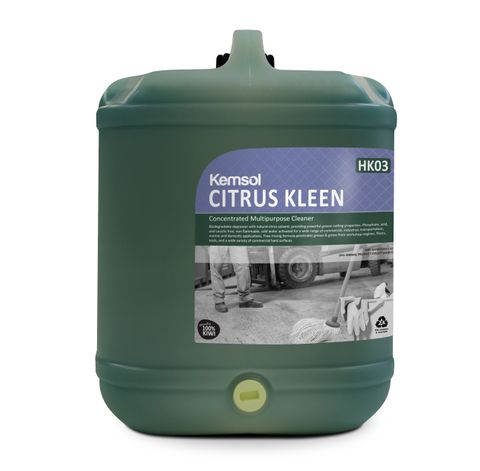 FK-CITKL20 Kemsol Citrus Kleen (Biodegradable Cleaner) 20 Ltr