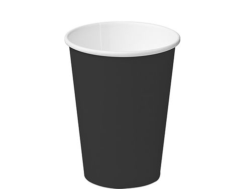 Single Wall  Coffee Cup Black 12oz 50per sleeve