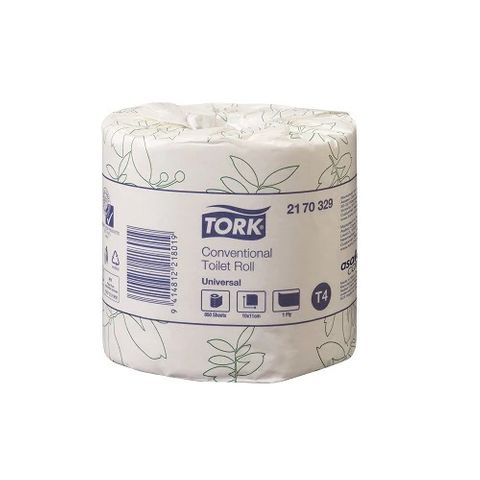 CT0329 Tork Toilet Roll 850 sht /1ply / 48 rolls per bale