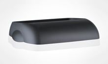 Waste Paper Bin Lid  Only Open Black 43L