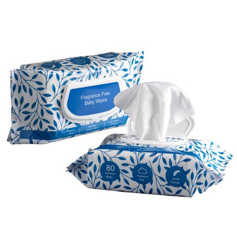 M Fragrance and Soap Free Wipes 80pk