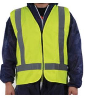 M Yellow Hi Visibility Safety Vest Size Medium