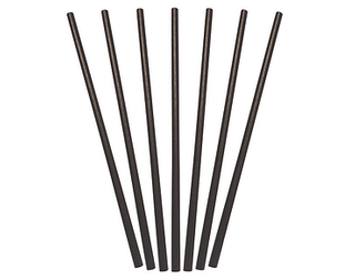 MPM Straw Regular Paper Black 250 units per pk