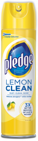 SC Johnson Pledge Enhancing Lemon Furniture Polish 330ml