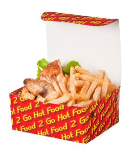 MPM Small Snack Box Hot Food 2 Go 50 units per slve