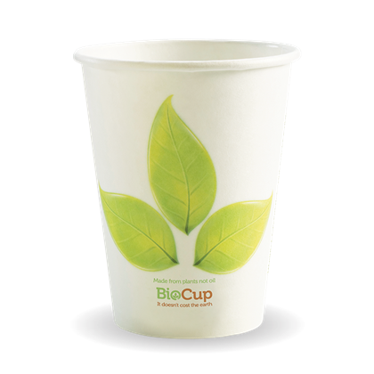 EBC-6 Biopak 230ml / 6oz Leaf Single Wall Biocup 50 units per slve