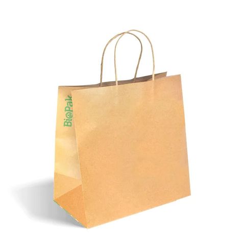 Biopak Large Twist Handle Kraft Paper Bag 300x1701x305mm