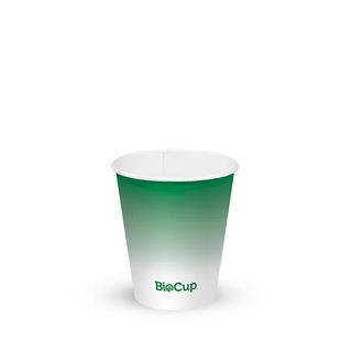 Biopak 200ml / 6oz (80mm) Green Cold Paper BioCup 50units per slve