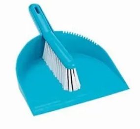 Raven Deluxe Dust Brush and Pan Set Blue