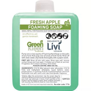 Cottonsoft Llivi Health Basics Foaming Soap Apple 500ml ea