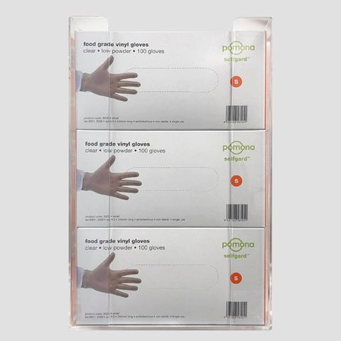 GLDISP3 Pomona Triple Wall Mounted Glove Dispenser