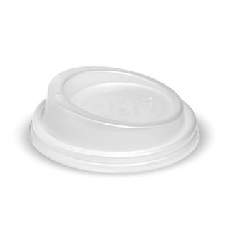 Biopak PLA opaque Lid 80mm For 6,8,10 and 12 oz Cups 50 units per slve