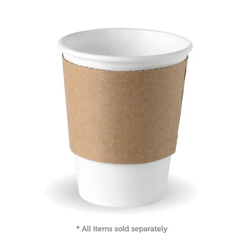 EBCS-8 Biopak 8oz (80mm) Paper Cup Sleeve 100 units per slve