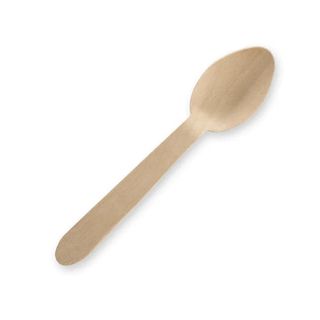 Biopak Unbranded Wooden Tea Spoon Bulk Pack 10cm 5000 units per  ctn