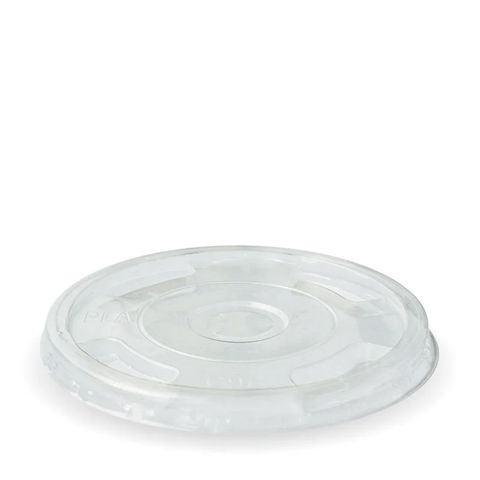 Biopak 300-700ml Flat Clear BioCup Lid 100 units per slve