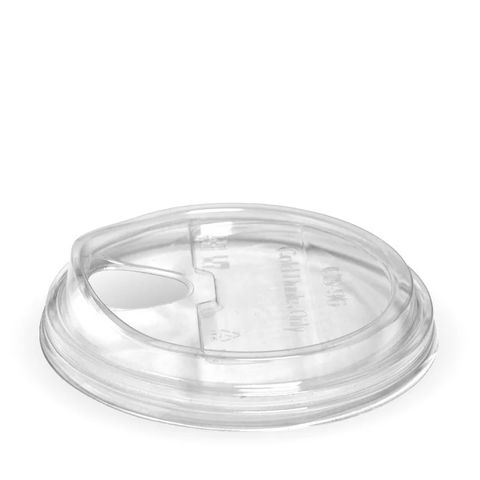 Biopak 300-700ml Sipper Clear BioCup Lid 100 units per slve