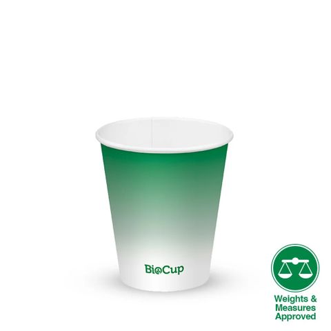 Biopak 300ml / 10oz (90mm) Green Cold Paper BioCup 50 units per slve