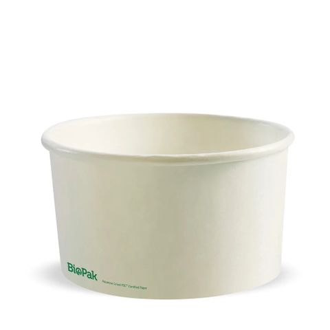 Biopak 1,000ml Large White BioBowl 50 units per slve