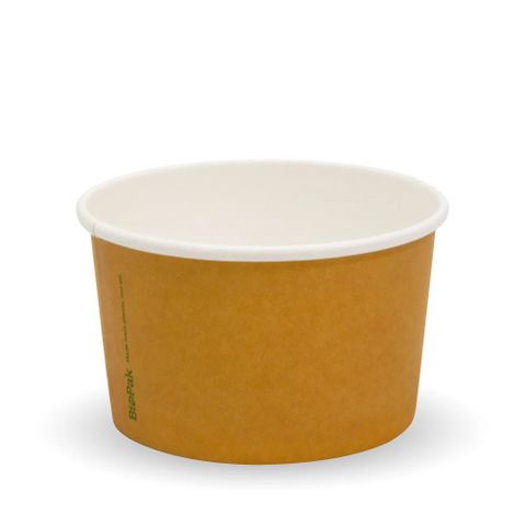 Biopak 240ml / 8oz Ice Cream BioCup 50 uniits per slve