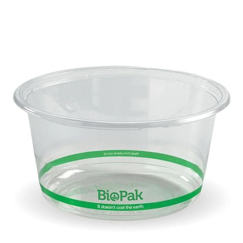 Biopak 700ml Clear Wide BioBowl  50 units per slve