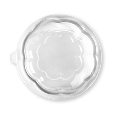 Biopak 840 -1,080ml / 24 -32oz Clear Salad BioBowl Lid 50 units per slve