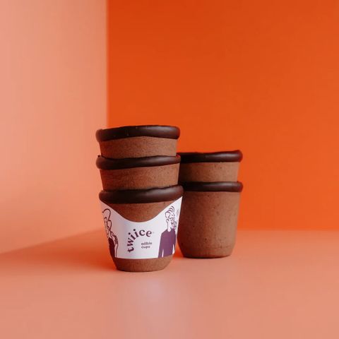 Twiice 8oz Double Chocolate Cups 5 units per slve