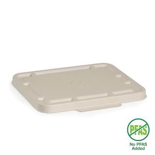 Biopak 2 & 3-Compartment Natural Plant Fibre Takeaway Lid 125 units per slve