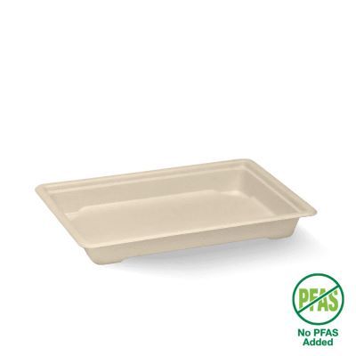 Biopak Plant Fibre Medium Sushi Tray 100 units per slve