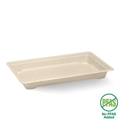 Biopak Plant Fibre Large Sushi Tray 100 units per slve