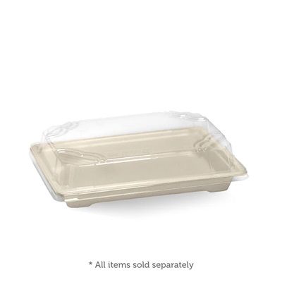 Biopak PLA  Medium Sushi Tray Lid 50 units per slve