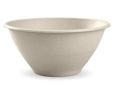 Biopak 1,420ml / 48oz Natural Plant Fibre BioBowl 50 units per slve