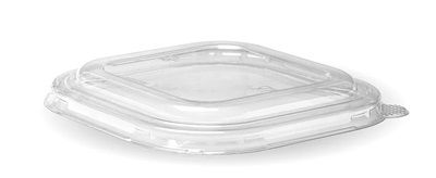 Biopak 750ml -1400ml Clear RPET Square ( COLD) Lid 50 units per Slve