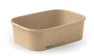 Biopak 650ml Kraft BioBoard Takeaway Base 50 units per slve