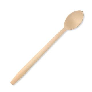 Biopak 20cm Tall Wood Teaspoon 100 units per slve