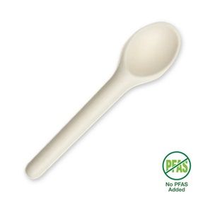 Biopak 15cm Plant Fibre  Spoon 50 units per slve