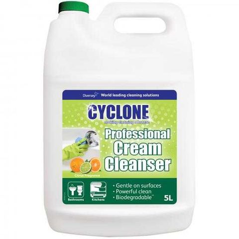 JHJI5 Diversey Cyclone Pro Cream Cleanser Citrus 5 Ltr