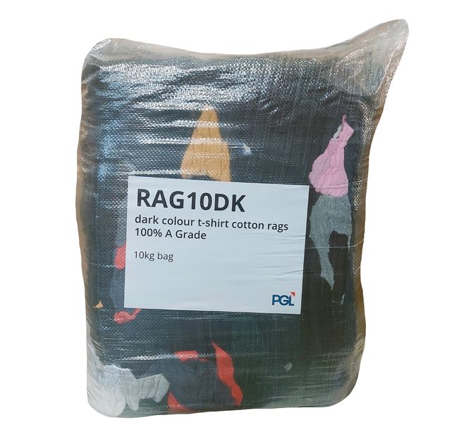 Buy RAG10DK Rag N Bag Dark Colours Cotton T Shirt Rags Grade A 10kg ...
